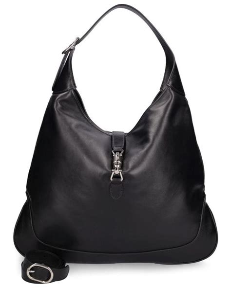 Jackie 1961 Medium Hobo Bag In Black Leather 